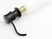 Gamma Retro, dávkovač saponátu pre kuchynský drez 400ml, čierna retro, GMA-DOZR-BK