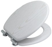 Erga Erga, toaletné WC sedátko z MDF s pomalým zatváraním, biela, ERG-08222