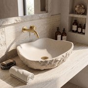 Rea Isla Warm Beige, umývadlo na dosku 490x370x140 mm, béžová, REA-U7882