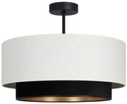 Prisadený luster NATIA 1xE27/60W/230V biela/čierna