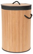 Bambusový kôš na bielizeň v prírodnej farbe 70 l Bamboo – Compactor