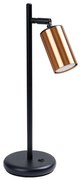 Sollux SL.1381 - Stolná lampa WINX 1xGU10/10W/230V čierna/meď