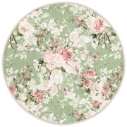 Svetlozelený prateľný okrúhly koberec vhodný pre robotické vysávače ø 100 cm Comfort – Mila Home