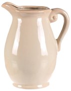 Váza/džbán krémová, 13 x 14 x 17 cm, veľká, 28 cm