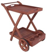 Záhradný servírovací stolík z eukalyptového dreva 54x88 cm Toledo – Garden Pleasure