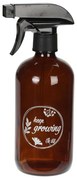 Sklenený rozprašovač Flowers, 0,5 l, hnedá
