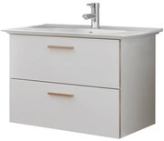 Biele keramické umývadlo bez batérie 80x47 cm Set 931 - Pelipal