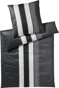 XXXLutz POSTEĽNÁ BIELIZEŇ, makosatén, čierna, biela, 155/220 cm Joop! - Online Only bytové doplnky - 004977057307