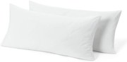 Džersejové obliečky na vankúš, 2 ks, sivobiele