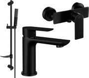 Mexen Alfa DF72 sprchová súprava, čierna - 745704DF72-70