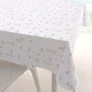Biante Bavlnený štvorcový obrus Sandra SA-296 Drobné fialové kvety na bielom 90x90 cm