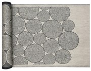 Podložka do sauny Motti 46x150, ľan-čierna