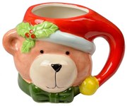 Keramický hrnček medvedík s červenou čiapkou - 15*10*11 cm