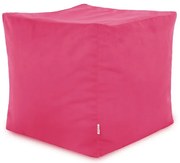 Taburetka Cubo ružová plyš