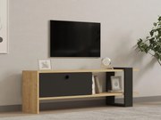 TV stolík/skrinka Dutudo (antracit + dub) . Akcia -21%. Vlastná spoľahlivá doprava až k Vám domov. 1095108