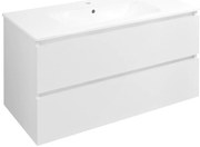 Sapho Sapho, EZARA umývadlová skrinka 99,8x52x46cm, biela lesk, EZ101-3030