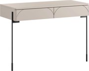 Toaletný stolík Sonatia 100 cm s dvoma zásuvkami - kašmír