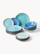 Ručne maľovaná súprava riadu Baita, pre 6 osôb, 18 ks