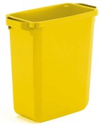 Odpadkový kôš na triedenie odpadu OLIVER, objem 60 L, žltý