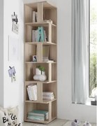 Rohový regál s priehradkami Corner Shelf, dub sonoma%