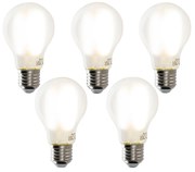 Sada 5 inteligentných LED žiaroviek E27 A60 matné 7W 806lm 1800-4000K