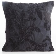 DEKORAČNÁ OBLIEČKA NA VANKÚŠ VERSO 45X45 CM ČIERNA