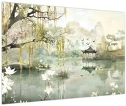 Obraz - Čínske jazero (90x60 cm)