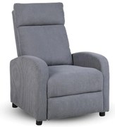Relaxačné polohovacie TV kreslo SOFI — menčester, sivá