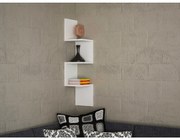 Rohová nástenná polica CORNER 105,4x25 cm biela