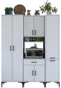 Set kuchynských skriniek Jenaretta 19 (biela + čierna). Akcia -18%. Vlastná spoľahlivá doprava až k Vám domov. 1107091