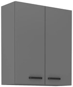 Kuchynská skrinka NESSA antracitová 80g-90 2f