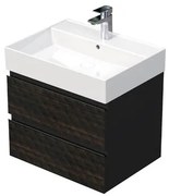 Kúpeľňová skrinka s umývadlom SAT Cube Way 60x47,5x46 cm hnedá mat CUBE3D46602ZHSAT