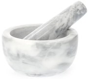 Mažiar MARBLE mramorový, sivý 812021