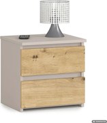 Nočný stolík CL2 kašmírový / dub artisan