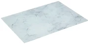 Doska na krájanie Glass Marble, biela, 40x30 cm