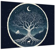 Obraz – Magický strom s jeleňom II. (70x50 cm)