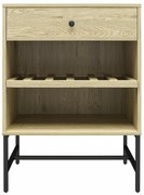 Vinotéka v dekore borovice v prírodnej farbe na 6 fliaš, 60x83 cm Tamlin - Queer Eye