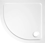 Aqualine TECMI sprchová vanička z liateho mramoru, štvrťkruh 90x90x3cm, R55 PQ559