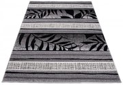 Koberec Sumatra H093A Carving Leaves sivý