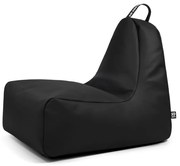 Čierny sedací vak z imitácie kože Chill L – So Soft?