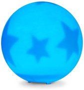 Solárna svetelná guľa s hviezdami a LED meniacimi farbu, veľká