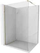 Mexen Kioto, sprchová zásteny typ Walk-In 75 x 200 cm, 8mm číre sklo, zlatý lesklý profil, 800-075-101-50-00