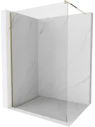 Mexen Kioto, sprchová zásteny typ Walk-In 75 x 200 cm, 8mm číre sklo, zlatý lesklý profil, 800-075-101-50-00