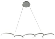 LED Luster na lanku OLYMPIA 5xLED/10W/230V šedá