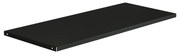Kovová polica do kancelárskej skrine, čierna, 900x20x360 mm