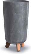Vysoký kvetináč GRACIE TUBA SLIM betónové marengo