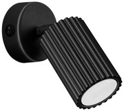 Čierne bodové svietidlo 8x16 cm Gleam – Sollux