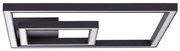 Brilliant - LED Stropné svietidlo QUON LED/24W/230V 3000K 40x40 cm čierna