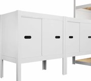 Posuvné dvere sada biele 42,1×65 cm AR Style RAL 9002