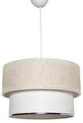 Závesné svietidlo Corbeu krémová/biela
